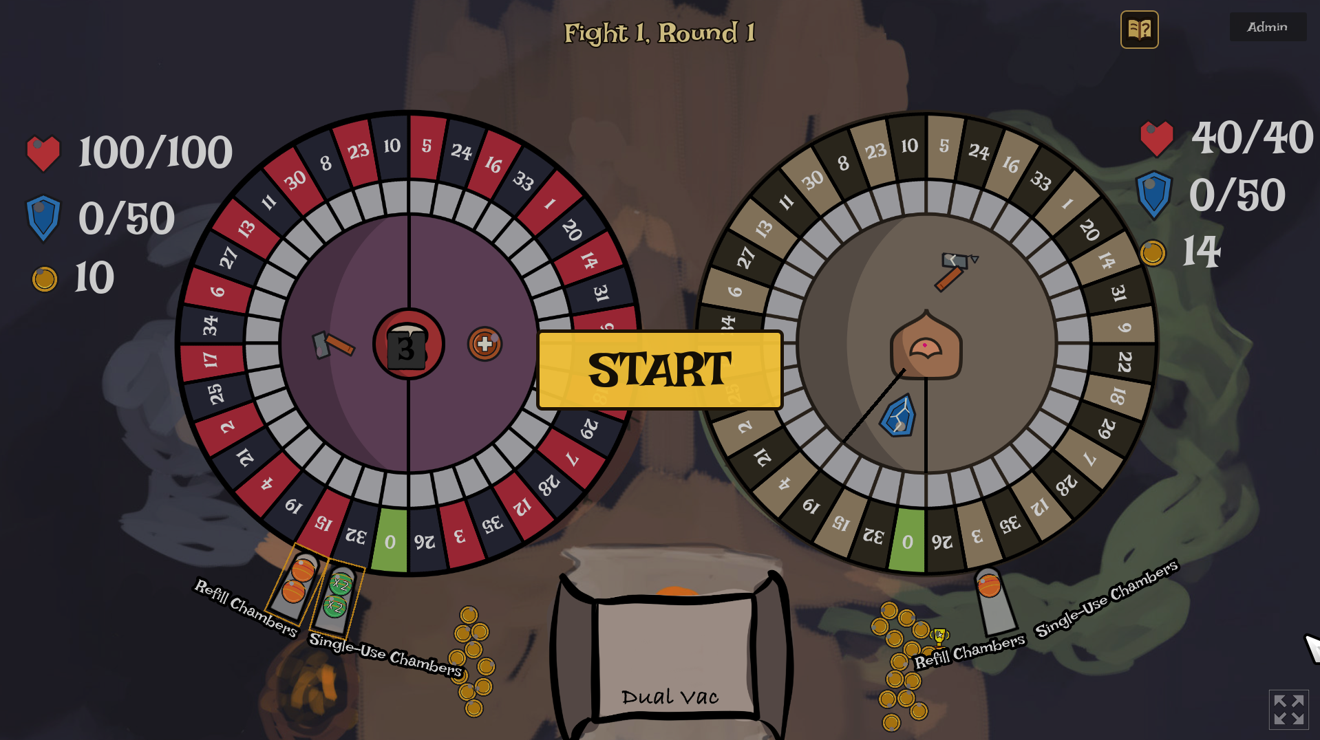 Roguelette gameplay screenshot